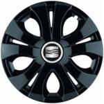 AutoHelix MSA Set 4 Capace Roti Top Negru R15, Compatibil Cu Seat (14393)