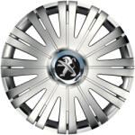 AutoHelix MSA Set 4 Capace Roti potrivite jantelor de 16 inch, pentru Peugeot, model Active Crom (17875)