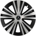 AutoHelix MSA Set 4 capace roti Glory Gri-Negru R14, Compatibil Cu Mercedes Benz (2516)