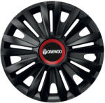 AutoHelix MSA Set 4 capace roti Negre Cu Inel Rosu Royal R14 Compatibil Cu Daewoo (10798)