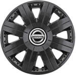 AutoHelix MSA Set 4 Capace Roti 15 inchi (R15) Cosmos Negru, Compatibile cu Nissan (3841)