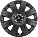 AutoHelix MSA Set 4 Capace Roti 15 inchi (R15) Cosmos Negru, Compatibile cu Mercedes (3838)