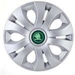 AutoHelix MSA Set 4 Capace Roti potrivite jantelor de 16 inch, Compatibil Cu Skoda Nou Verde, model Top Gri (20269)