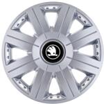 AutoHelix MSA Set 4 Capace Roti Autohelix MSA® potrivite jantelor de 16 inch, pentru Skoda Alb Negru model Cosmos Gray (18890)