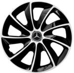 AutoHelix MSA Set 4 Capace Roti potrivite jantelor de R15 inch, pentru Mercedes, model Stig Extra Black & White (17730)