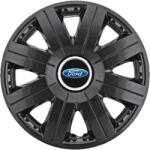 AutoHelix MSA Set 4 capace roti Cosmos Negru R15, pentru gama auto Ford (3830)