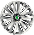 AutoHelix MSA Set 4 capace roti Cu Inel Cromat Royal R15 Compatibil Cu Skoda (8070-8070)