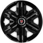 AutoHelix MSA Set 4 capace roti hubcaps fast black R15 Compatibil Cu Range Rover (6935)