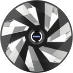 AutoHelix MSA Set 4 Capace Roti, potrivite jantelor de R16, pentru Volvo, model vector black and silver (12983)