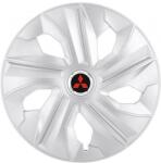 AutoHelix MSA Set 4 Capace Roti, potrivite jantelor de R16, pentru Mitsubishi, model luna cromat (17330)