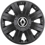 AutoHelix MSA Set 4 Capace Roti 15 inchi (R15) Cosmos Negru, Compatibile cu Renault (3845)