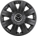 AutoHelix MSA Set 4 Capace Roti 15 inchi (R15) Cosmos Negru, Compatibile cu Mazda (3837)