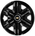 AutoHelix MSA Set 4 capace roti Hubcaps fast black R15 Compatibil Cu Chevrolet (6880)