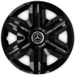 AutoHelix MSA Set 4 capace roti hubcaps fast black R15 Compatibil Cu Mercedes-Benz (6917)
