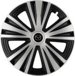 AutoHelix MSA Set 4 capace roti Glory Gri-Negru R16, Compatibil Cu Mazda (2514)