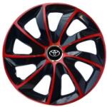 AutoHelix MSA Set 4 Capace Roti 17 inchi (R17), Stig Rosu-Negru, Compatibil cu Toyota (23250)