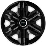 AutoHelix MSA Set 4 capace roti hubcaps fast black R15 Compatibil Cu Smart (6947)