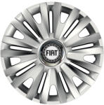 AutoHelix MSA Set 4 capace roti Cu Inel Cromat Royal R15 Compatibil Cu Fiat (8016)
