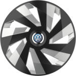 AutoHelix MSA Set 4 Capace Roti, potrivite jantelor de R16, pentru Volkswagen, model vector black and silver (12980)