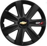 AutoHelix MSA Set 4 Capace Roti GTX Carbon Negru R17, Pentru Chevrolet (GTX44)