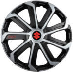 AutoHelix MSA Set 4 Capace Roti Evo Gri-Negru R15, pentru Suzuki (23195)