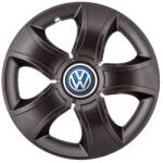 AutoHelix MSA Set 4 Capace Roti 15 inchi (R15) Bis Negru, Compatibile Cu VW (3442)
