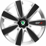 AutoHelix MSA Set 4 Capace Roti GTX Carbon Gri-Negru R16, Pentru Skoda (GTXM91)