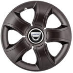 AutoHelix MSA Set 4 Capace Roti 16 inchi (R16) Bis Negru, Compatibile Cu Dacia (3270)