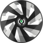 AutoHelix MSA Set 4 Capace Roti, potrivite jantelor de R15, pentru Skoda, model vector black and silver (12961)