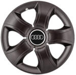 AutoHelix MSA Set 4 Capace Roti 16 inchi (R16) Bis Negru, Compatibile Cu Audi (3187)