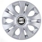 AutoHelix MSA Set 4 Capace Roti, potrivite jantelor de R16, Compatibil Cu Seat, model top crom (14751)