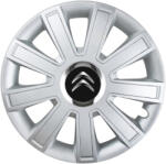 AutoHelix MSA Set 4 Capace Roti, potrivite jantelor de R16, pentru Citroen, model flash cromat (12998)
