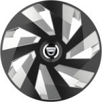 AutoHelix MSA Set 4 Capace Roti, potrivite jantelor de R16, pentru Dacia, model vector black and silver (12902)