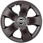 AutoHelix MSA Set 4 Capace Roti 16 inchi (R16) Bis Negru, Compatibile Cu Nissan (3403)