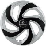 AutoHelix MSA Set 4 capace roti Rex Gri-Negru R16 Compatibil Cu Lexus (3036)