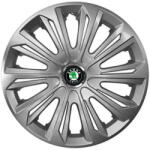 AutoHelix MSA Set 4 capace roti Strong silver varnished R14 Compatibil Cu Skoda (9129)