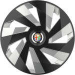 AutoHelix MSA Set 4 Capace Roti, potrivite jantelor de R15, pentru Alfa Romeo, model vector black and silver (12886)