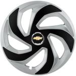 AutoHelix MSA Set 4 capace roti Rex Gri-Negru R15 Compatibil Cu Chevrolet (2992)