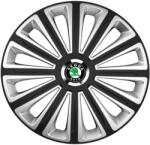 AutoHelix MSA Set 4 capace roti R16 Compatibil Cu Skoda Trend Silver-Black (11056)