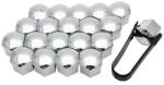 AutoHelix MSA Set capacele ornament prezoane. 20+1 cadou. 17 mm. culoare Cromat (2701)