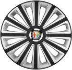AutoHelix MSA Set 4 capace roti R15 Compatibil Cu Alfa Romeo Trend Silver-Black (10979)