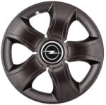 AutoHelix MSA Set 4 Capace Roti 14 inchi (R14) Bis Negru, Compatibile Cu Opel (3404)