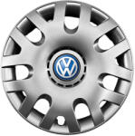 AutoHelix MSA Set 4 capace roti potrivite jantelor de 14 inch (R14) compatibile Volkswagen, Model - 204, Sigla Albastra (204VwAlbastru)
