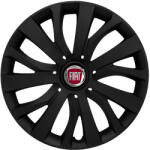 AUTOHELIX MSA Set 4 capace roti 16 inch (R16) compatibile FIAT, Model - 432 Black Edition (432FiatBlack)