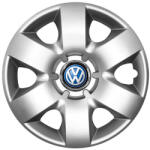 Autohelix Msa Set 4 capace roti potrivite jantelor de 15 inchi (R15) compatibile Volkswagen, Model - 310, Sigla Albastra (310VwAlbastru)