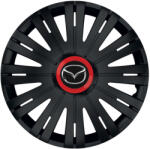 AutoHelix MSA Set 4 capace roti Negre Cu Inel Rosu Active R14 Compatibil Cu Mazda (10726)