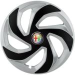 AutoHelix MSA Set 4 capace roti Rex Gri-Negru R15 Compatibil Cu Alfa Romeo (2983)