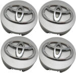 AutoHelix MSA Set 4 Capace Jante Aliaj Toyota 62mm Argintiu (TOY62MM)