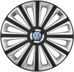 AutoHelix MSA Set 4 capace roti R15 Compatibil Cu Volkswagen Trend Silver-Black (11073)