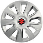 AutoHelix MSA Set 4 capace roti Cu Inel Cromat Stratos R16 Compatibil Cu Suzuki (8182)